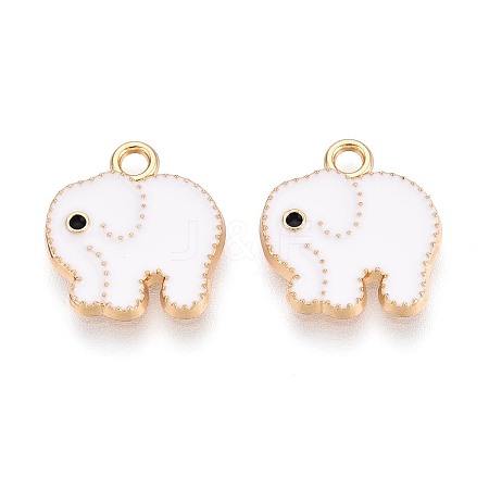 Alloy Enamel Charms PALLOY-T092-31G-02-1