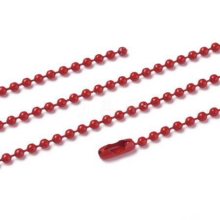 Iron Ball Bead Chains CH-E002-2.4mm-Y08A-1