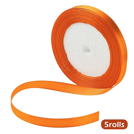 5 Roll Single Face Satin Ribbon SRIB-YW0001-03I-1