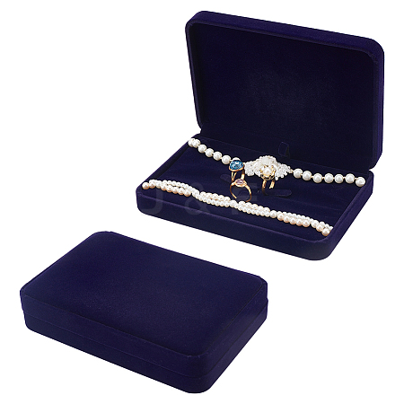 Velvet Jewelry Set Storage Gift Box CON-WH0104-10A-1