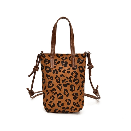 Leopard Skin Printed Imitation Leather Mobile Bags PW-WG6489C-01-1