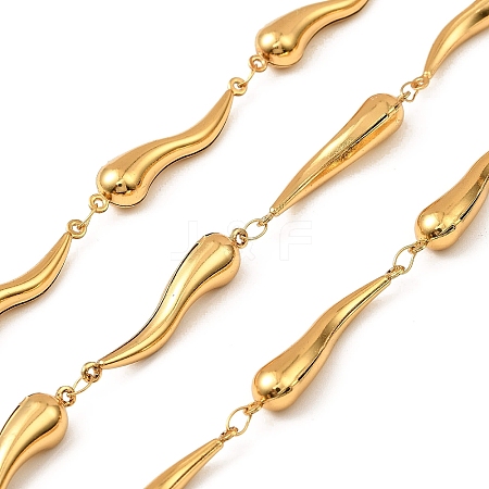 304 Stainless Steel Hot Pepper Link Chains CHS-G042-03G-03-1