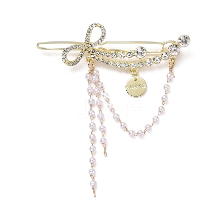 Alloy Crystal Rhinestone Hair Barrettes LS-PHAR-Z003-08LG-1