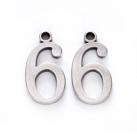 201 Stainless Steel Charms X-STAS-R108-06-1