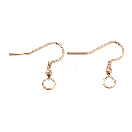 304 Stainless Steel Earring Hooks STAS-B047-30RG-1