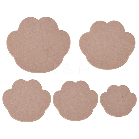 5Pcs MDF Wood Ceramic Clay Craft Mold Set DIY-WH0349-400B-1
