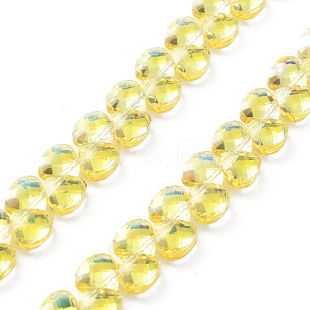 Electroplate Glass Beads Strands EGLA-A036-11A-FP01-1