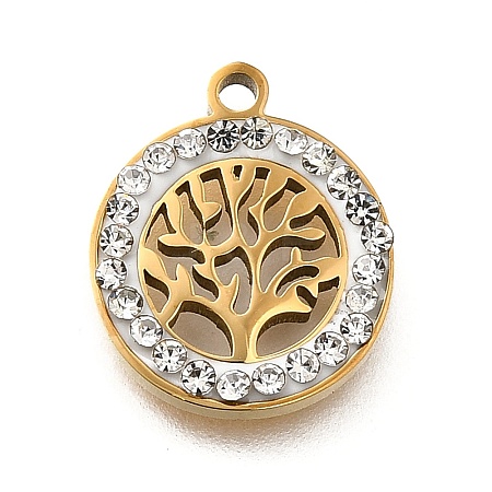 304 Stainless Steel Tree of Life Pendants STAS-Q348-12G-1