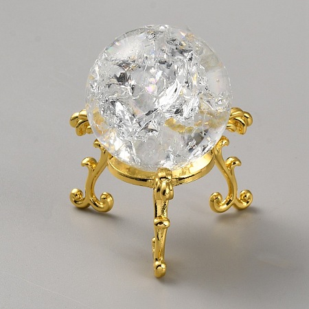 Glass Crystal Balls DJEW-WH0034-97G-02-1