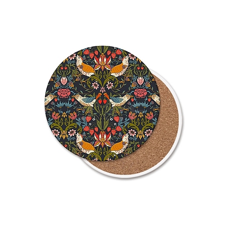 Ceramic Coaster with Cork Bases PW-WGFDE48-03-1