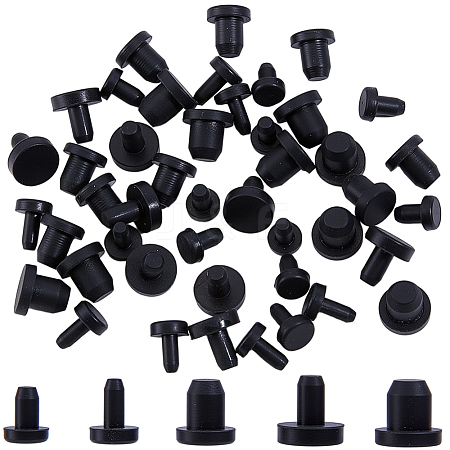 50Pcs 5 Styles Silicone Bottle Seal Plug FIND-GF0008-88-1