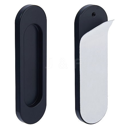 4Pcs Aluminum Alloy Self Adhesive Handles for Sliding Door AJEW-FH0007-31EB-1