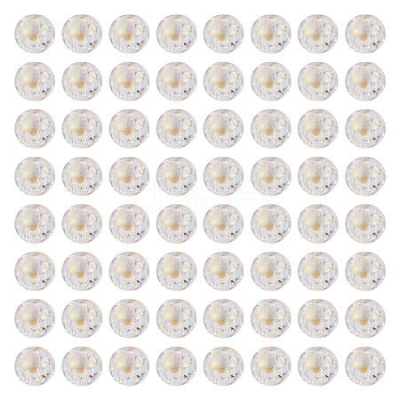 100Pcs Crackle Transparent Glass Beads GLAA-TADJ0001-12J-1