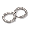 Non-Tarnish Ring 304 Stainless Steel Hoop Earrings for Women Men EJEW-B049-01A-P-2