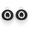 Platinum Plated Alloy Charms LS-ENAM-S118-02O-P-1