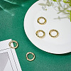 5Pcs Rack Plating Brass Spring Gate Rings KK-ME0003-16-4