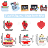 SUNNYCLUE 36pcs 9 styles Teachers' Day Theme Opaque Resin Cabochons CRES-SC0002-73-2