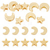 10Pcs 2 Styles Brass Beads KK-TA0003-27-1