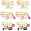 6Pcs 3 Style Steel Brooches JEWB-CJ00006-1