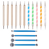 BENECREAT Professional DIY Stainless Steel Polymer Clay Tools and UV Gel Painting Nail Art Dotting Pen TOOL-BC0008-13P-1
