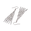 Non-Tarnish 304 Stainless Steel Link Bar Dangle Earrings EJEW-JE05967-4