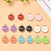 16Pcs 8 Colors Alloy Enamel Pendants ENAM-YW0003-85-2