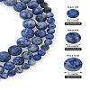 Yilisi 3 Strands 3 Style Natural Blue Spot Jasper Beads Strands G-YS0001-03-15