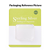 Sterling Silver Slide Lock Clasps X-STER-K035-03-3