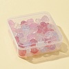 64Pcs 8 Colors Transparent Electroplate & Baking Painted Glass Beads GLAA-FS0001-37-5