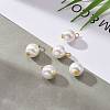 Eco-Friendly Dyed Glass Pearl Pendants PALLOY-JF00740-04-4