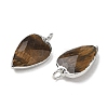 Natural Tiger Eye Pendants G-G012-13P-10-2