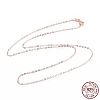 925 Sterling Silver Cable Chains Necklace for Women STER-I021-05RG-4