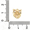 Brass Micro Pave Cubic Zirconia Charms KK-B152-17G-3