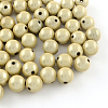 Spray Painted Acrylic Beads MACR-Q154-12mm-N02-1