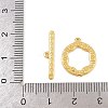 Flat Round Brass Toggle Clasps KK-G548-36G-4
