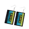 Opaque Acrylic Tape Dangle Earrings FS-WG620E7-01-2