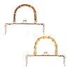 2Pcs 2 Style Wooden Bag Handles FIND-GA0001-46-1