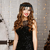 1Pc Polyester Fascinators OHAR-OC0001-08-5