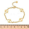 304 Stainless Steel Link Bracelets for Women BJEW-G784-01G-01-5