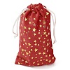 Gold Stamping Christmas Velvet Storage Bags ABAG-Q053-01A-02A-2