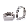 Non-Tarnish Stainless Steel Christmas Theme Mixed Pattern Cookie Candy Food Cutters Molds DIY-H142-14P-3