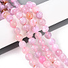 Natural Agate(Dyed & Heated) Beads Strands G-T139-8mm-88B-1