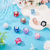 10Pcs 10 Colors Transparent Acrylic Beads CLAY-TA0002-07-6