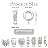 7Pcs 7 Styles Brass Micro Pave Cubic Zirconia Tube Bails KK-CJ0004-47P-2