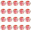 20Pcs Handmade Foil Lampwork Beads FOIL-SZ0001-03B-1