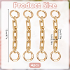 4Pcs Alloy Chain Bag Strap Extenders FIND-DR0002-15G-2