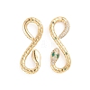 Brass Micro Pave Cubic Zirconia Links ZIRC-E164-01G-2
