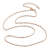 Brass Link Chain Necklaces for Women NJEW-D302-46RG-4
