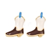 Brass Enamel Pendants KK-C248-05G-02-1