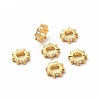 Brass Glass Spacer Beads LS-KK-A178-06G-1